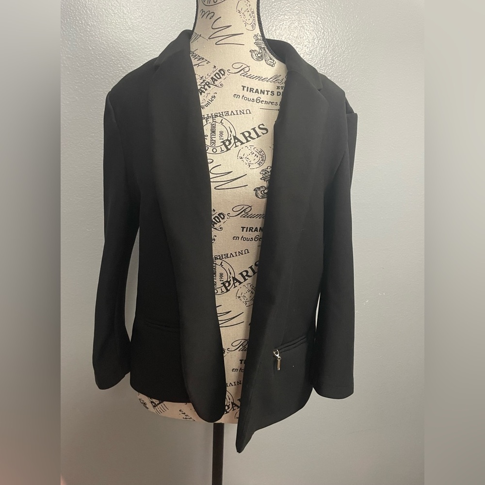 89th & Madison Black Blazer Tailored Suit Jacket
